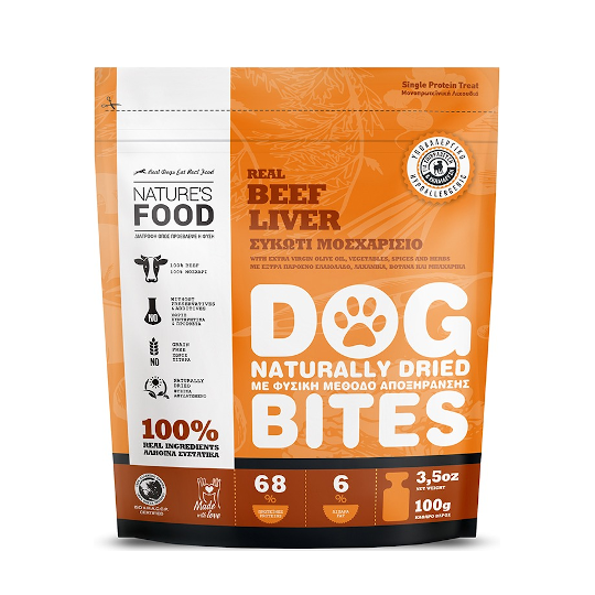 NATURE'S FOOD DOG BITES BEEF LIVER