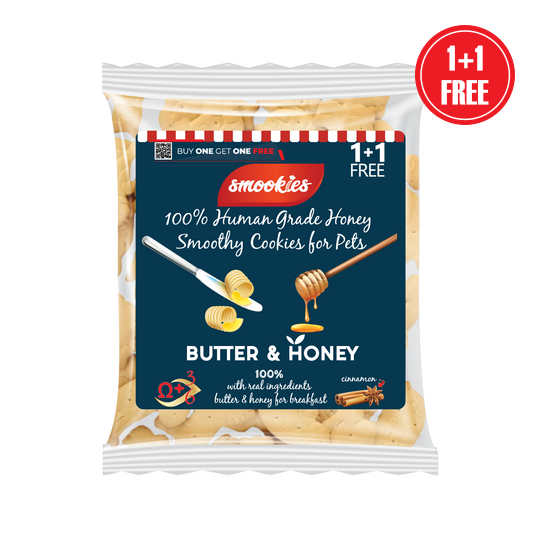 SMOOKIES DOG BUTTER & HONEY SMOOTHY COOKIES [250GR]
